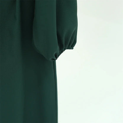 Ramadan Linen Abaya Dubai Turkey Islam Muslim Modest Dress Kaftan Prayer Clothes For Women Kebaya Robe Arabe Femme Musulmane