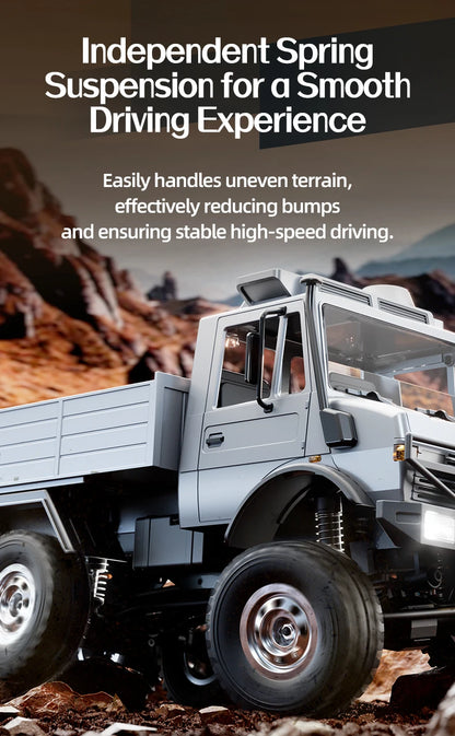 C8823 6WD RC Car 1/18 Off-road Remote Control Vehicle 2.4G High Speed Climbing Transport Rescue Crawler Model Toys for Children.