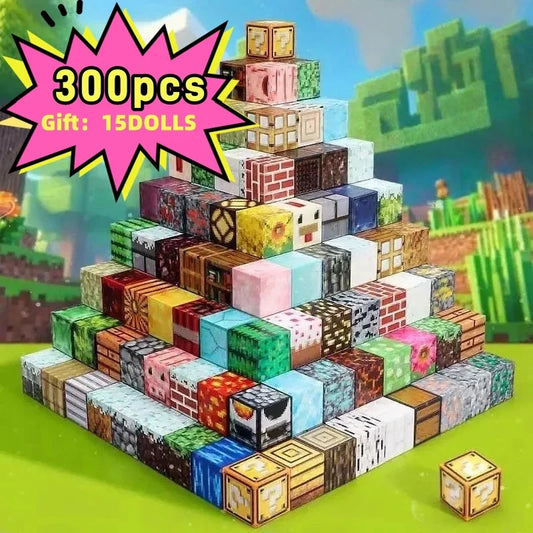 500pcs DIY Magnetics Building Blocks Mini World Magnetic World Kids DIY Model Building Blocks Puzzle Blocks For Children's TOYS.