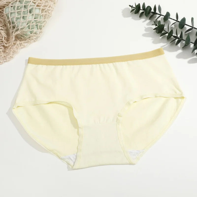 3Pcs/Set Women's Seamless Cotton Briefs Women Panties Solid Color Breathable Underwear Female Low Waist Soft Lingerie S-XXL