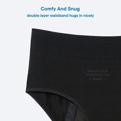 Women Incontinence Underwear Bamboo Fibre High Absorbency Reusable Washable Leakproof Panties for Bladder Leakage.