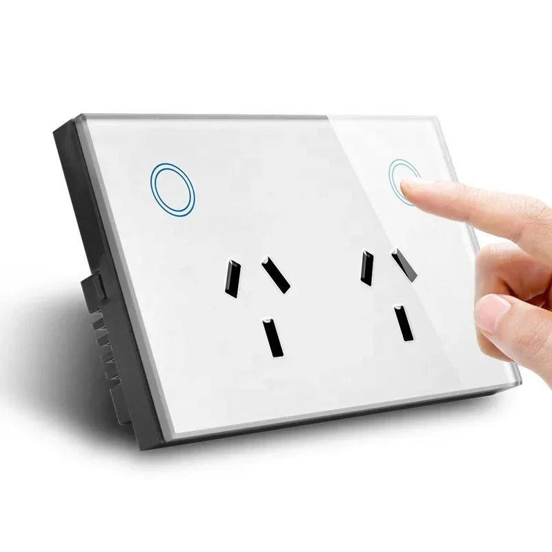 Melery Wifi Smart Tuya Steckdose AU Elektrische Stecker Steckdose Touch Sensor Schalter Drahtlose Fernbedienung von Alexa Google Hause.