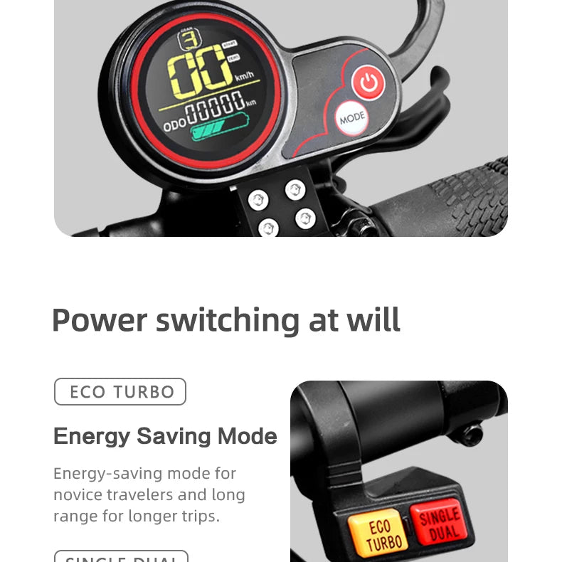 BOYUEDA S3 -11E-Scooter 6000 W Double Motor 60V 38Ah Off-road Scooters Electric 11 -Inch City Folding Electric Scooter