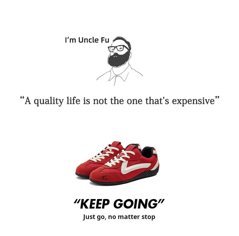 Maden Vintage Patchwork Rot Racing Sneakers Unisex Sommer Atmungsaktive Deutsche Trainer Schuhe Dünne Sohle Casual Lace-Up Sportliche Schuhe.