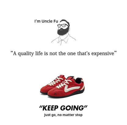 Maden Vintage Patchwork Rot Racing Sneakers Unisex Sommer Atmungsaktive Deutsche Trainer Schuhe Dünne Sohle Casual Lace-Up Sportliche Schuhe.