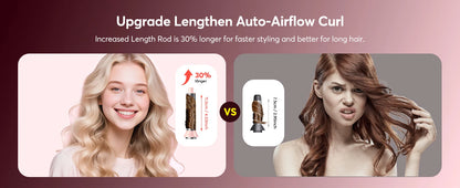 5 in 1 High-Speed Hot Air Styler Frizz-Free Fast Drying No Heat Damage Hair Dryer Curl Volumize Straighten with Travel Bag.