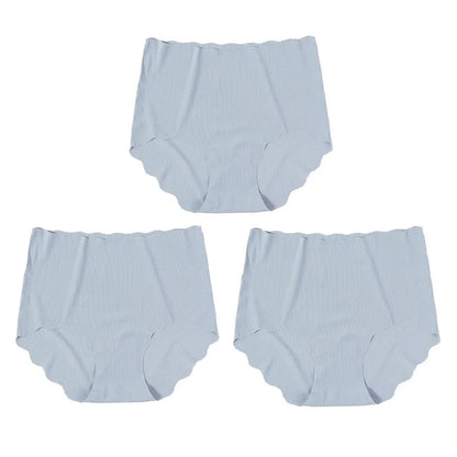 3Pcs/set Invisible Panties Women Seamless Briefs Female Underpants Ultra-thin Underwear High Rise Panties Solid Comfy Lingerie.