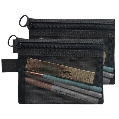 1/3pcs Mesh Clear Cosmetic Bags Small Large Black Makeup Bag Portable Travel Toiletry Organizer Case Lipstick Storage Pouch.