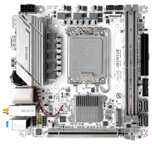 JGINYUE H610 Motherboard LGA1700 Support Intel Core i3/i5/i7/i9 12th 13th Processor Dual channel DDR4 Memory H610i GAMiNG.