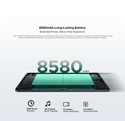 Global Version Doogee U11 Pro Android 15 Tablet Pc 11 Inch Ultra-Clear 90Hz Display 30Gb(6+24) 256Gb 8580Mah Battery Tablet