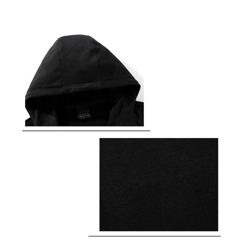 Men's printed zipper hooded sweatshirt + long pants 2-piece set, fashionable sportswear, new product, fitness jogging suit set.