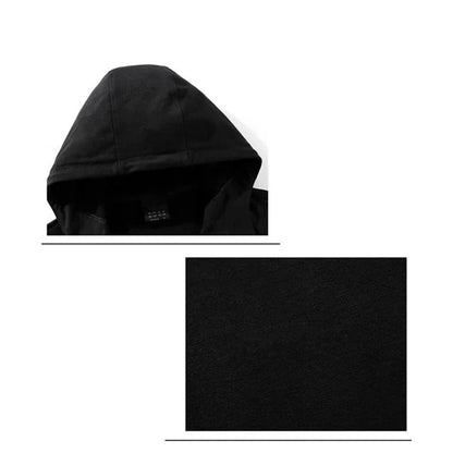 Men's printed zipper hooded sweatshirt + long pants 2-piece set, fashionable sportswear, new product, fitness jogging suit set.