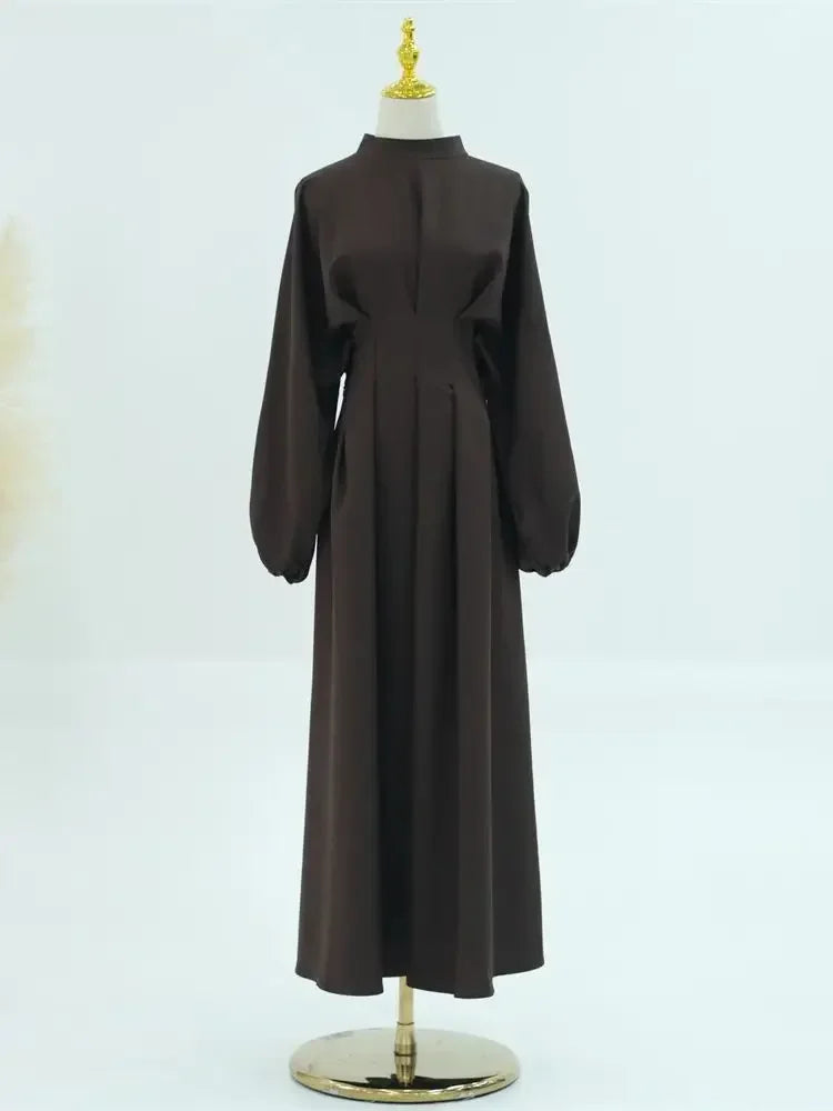 Ramadan Linen Abaya Dubai Turkey Islam Muslim Modest Dress Kaftan Prayer Clothes For Women Kebaya Robe Arabe Femme Musulmane