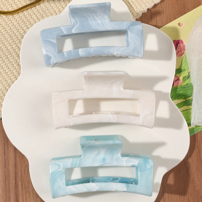 1/3/4/6 Pcs Medium Hair Claw Clips for Women Girls, Pink Strong Hold Matte Square Hair Clips for Thick Thin Hair