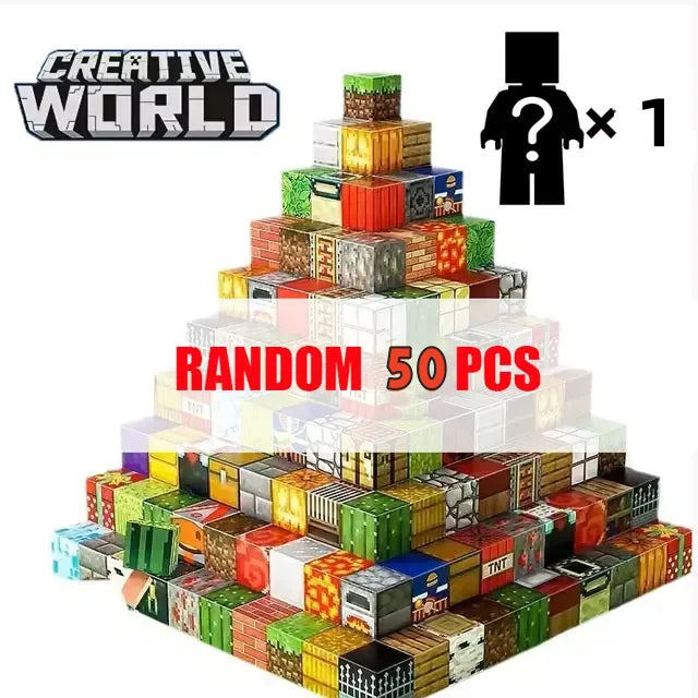 500pcs DIY Magnetics Building Blocks Mini World Magnetic World Kids DIY Model Building Blocks Puzzle Blocks For Children's TOYS