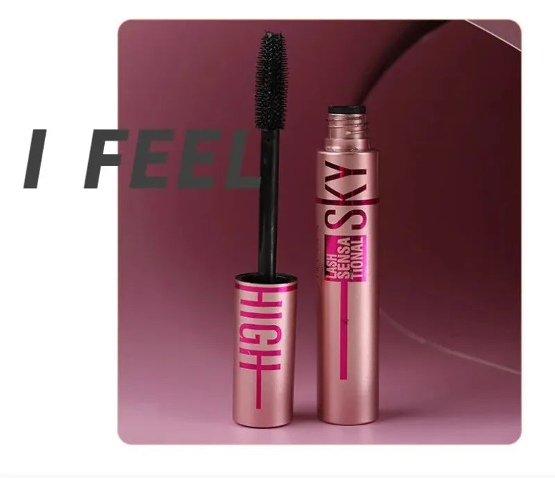 4D Silk Fiber Lash Mascara Lengthening Thick Curling Waterproof Mascara No Fading 24h Lasting Eye Lashes Brush Enhance Eyelashes.