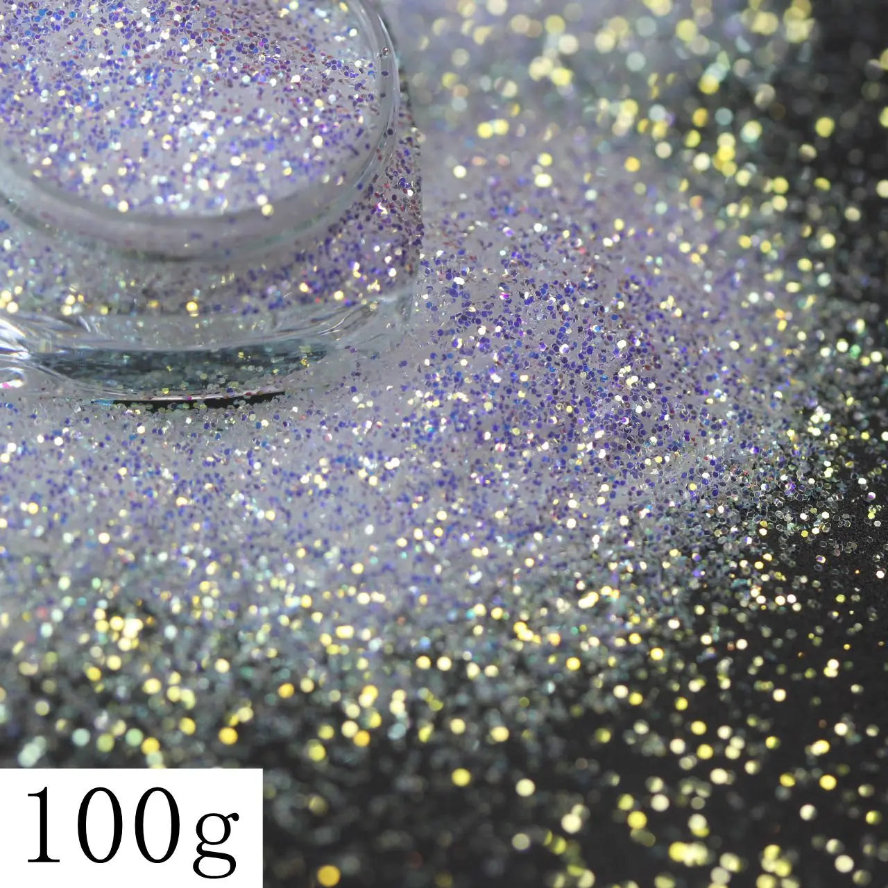 Ultra Fine Colorful Spark - Solvent Resistant White Iridescent Glitter -  - 015 Size, 0.5 mm