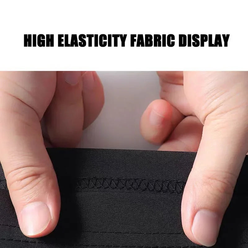 Men's Loose Quick-Dry Running Shorts – Breathable Striped Gym & Basketball Shorts for Fitness, Workout, Sport.