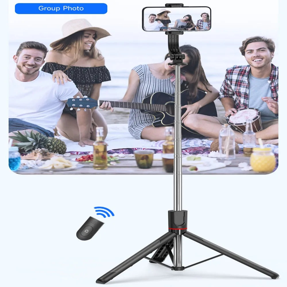 FGCLSY Selfie Stick Tripod Extendable Wireless Bluetooth Remote Portable Smartphone Tripod Stand Mount For iOS Android Phone.