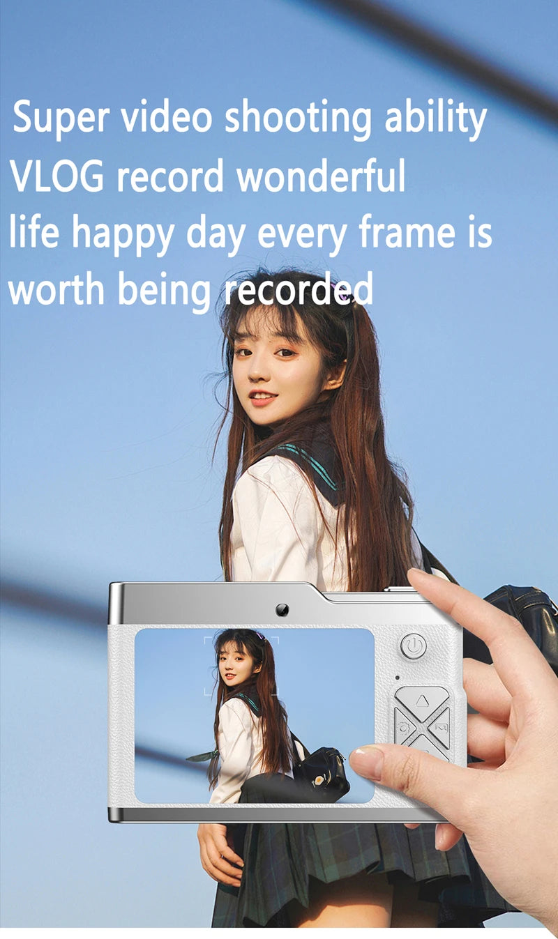 Xiaomi 6K HD Digital Camera 6400W Pixel Student CCD Portable Campus Mini Camera Retro Portable Camera Travel Campus Beginners.