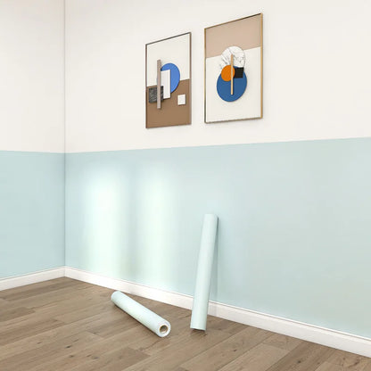 Matte PVC Vinyl Self Adhesive Wallpapers Furniture Renovation Films White DIY Decorative Kitchen Cabinet Waterproof Wall Sticker