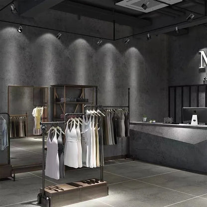 40cm PVC Dark Gray Waterproof Industrial Style Self-adhesive Wallpaper Library Living Room Bedroom Wall Renovation Vinyl Sticker