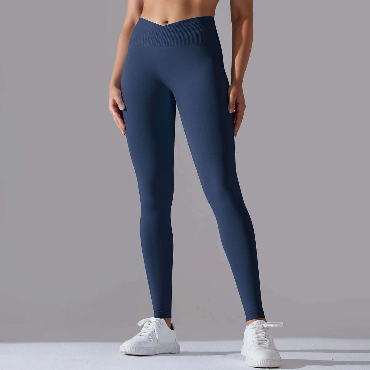 Crossover Waist Women Yoga Leggings Hips Lifting Gym Leggings Seamless Sport Pants High Waist Fitness Leggings Workout Running
