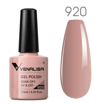 Venalisa New 7.5ml Neon Gel Nail Art Manicure Soak Off Camouflage Natural Nude Color Silicone Nail Gel Polish Lacquer Varnishes.