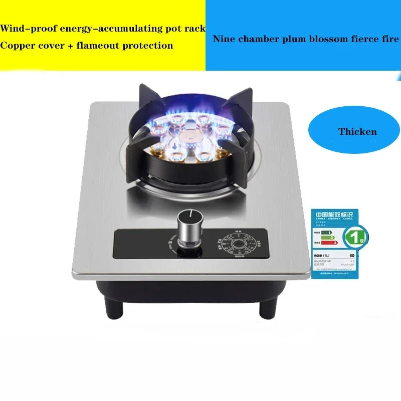 D09/D10/D11 Household Single-Burner Stove Embedded Gas Stove Natural Liquefied Gas Stove Kitchen Cooking Tools.