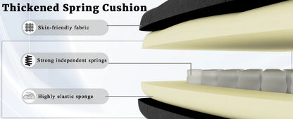 Ergonomischer Gaming-Stuhl, elektronischer Gaming-Stuhl mit Massage-Lendenwirbelstütze und Fußpedalen, Computerstuhl aus Stoff
