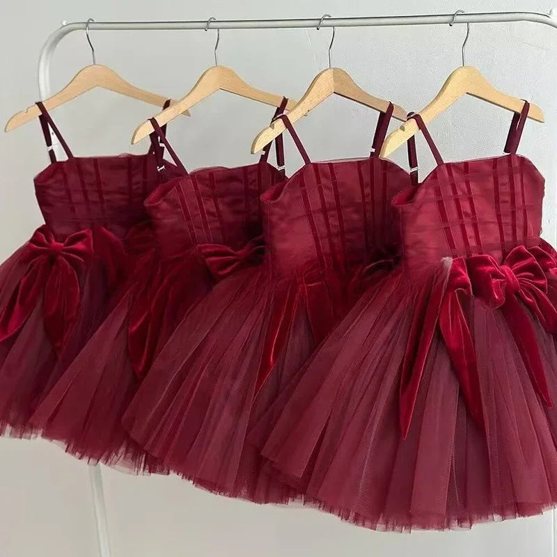 Mädchen Sling Prinzessin Kleid Kinder Kleid Neue Geburtstag Party Outfit Formelle Veranstaltung Passende Leistung Tragen Kleider.
