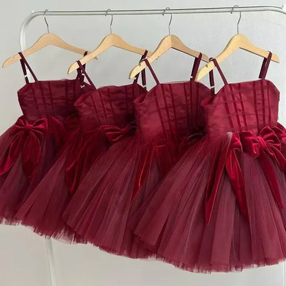 Mädchen Sling Prinzessin Kleid Kinder Kleid Neue Geburtstag Party Outfit Formelle Veranstaltung Passende Leistung Tragen Kleider.