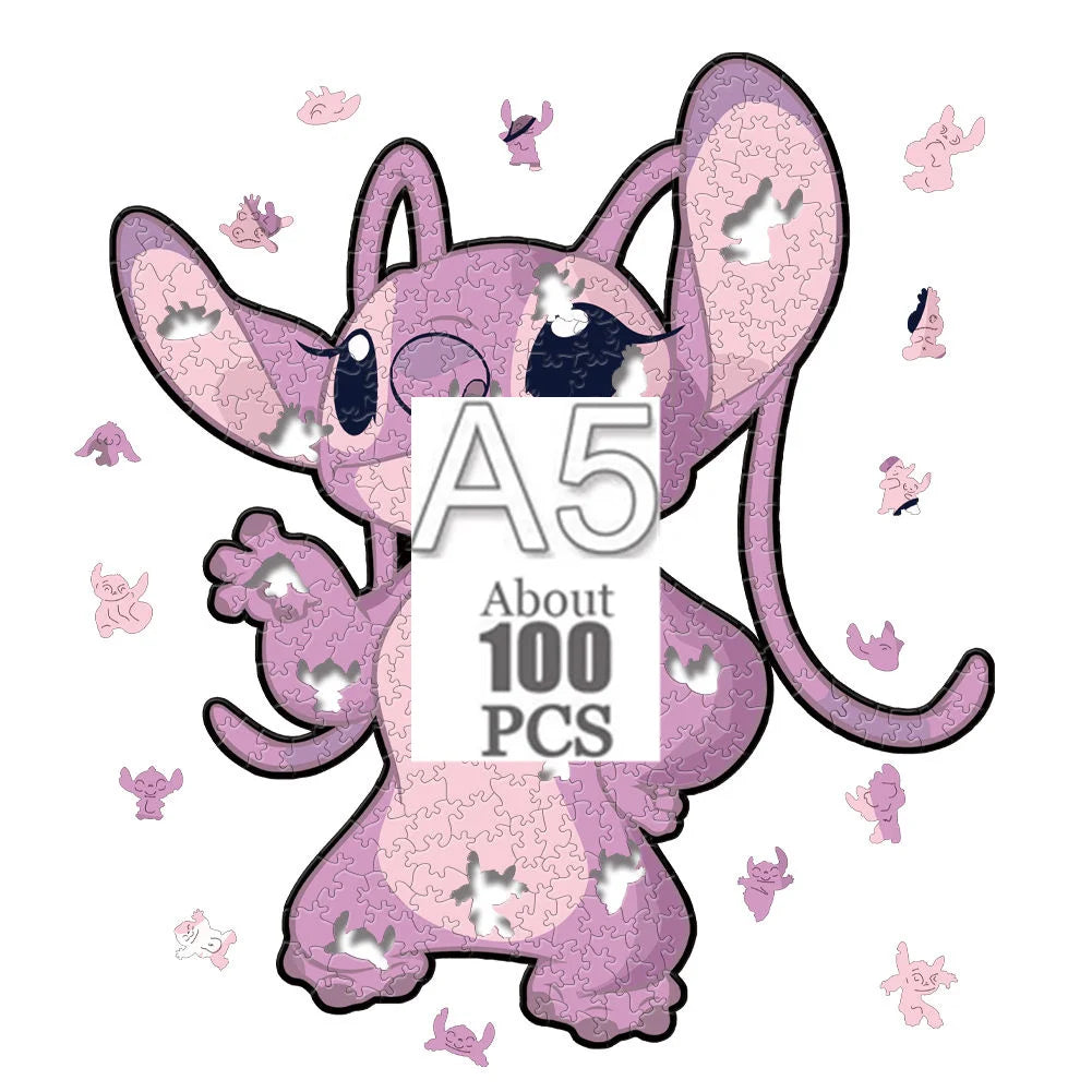 Cartoon animal wooden puzzle Film elements figure Popular classics wood jigsaws for adult kids Educational toy