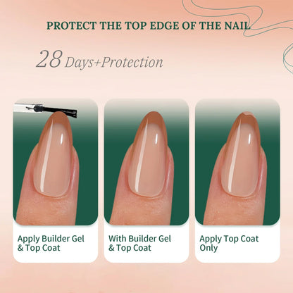 Nailpop 150Pcs French Gel Nail Tips Medium Almond Pre-Colored Press on Nails Skin Tones Soft Gel Nails False Nail Extensions.