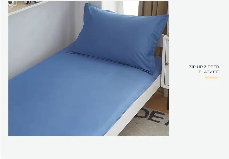 WOSTAR 360° fully enclosed with zipper mattress protector cover couple/child 150x190cm single double bed sheet protection pad.