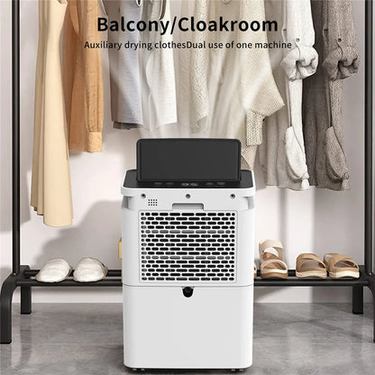 3.2L Household Dehumidifier Moisture Absorbent Desktop Air Dryer Drying Machine Electric Absorber Bedroom Kitchen LED Display.