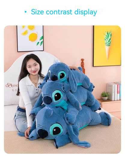 45-80cm Lilo & Stitch Disney Plush Doll Big Stuffed Animals Toys Pillow for Sleep Children Birthday Gift Valentine's Day Present.