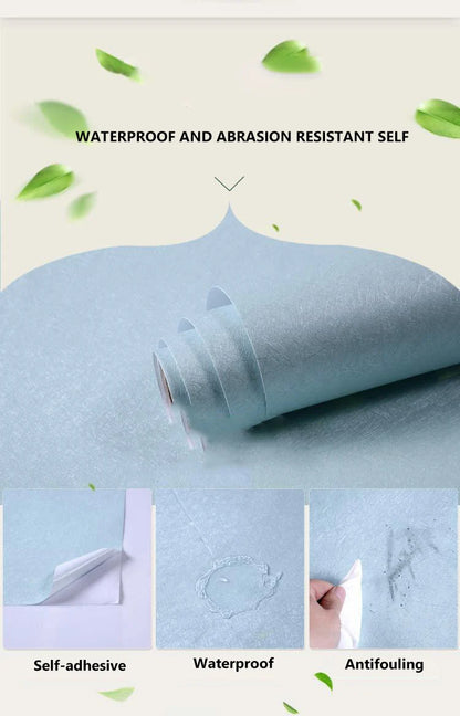 40 cm Seide Einfarbig Selbst-klebe Tapete Wohnzimmer Schlafzimmer Hintergrund Wand Feuchtigkeit-beweis Dekoration Wand Aufkleber Hause