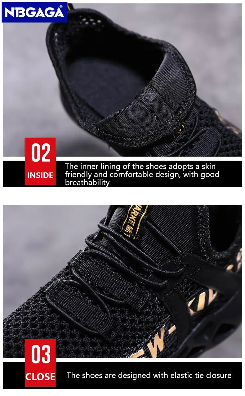 Single Net Children's Running Sneakers Breathable Lightweight Soft Non-slip Leisure Comfortable Walking Boys Girls Casual Shoes.