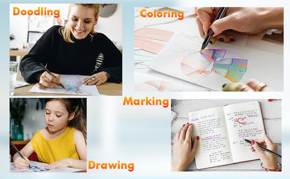 Regenbogen-Farbstifte für Kinder, konzentrische Farbstifte mit Farbverlauf, Kunstmalerei, Zeichenbriefpapier, 10/12 Stück/Set, 7 Farben, Kawaii.