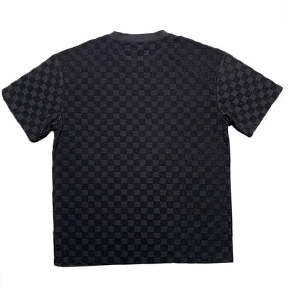 European and American Oversized Fashion Brand Men's Summer New Chessboard Plaid Loose Sports and Leisure Two-Piece Set.