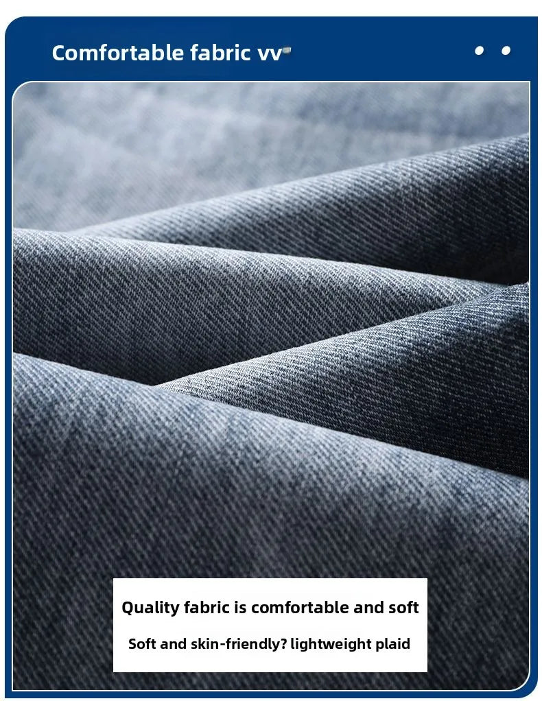 Autumn Winter Men's Fashion Casual Stretch Straight-leg  Jeans Men Streetwear Denim Jogger Pants Men Baggy Harem Jean Trousers.