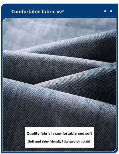 Autumn Winter Men's Fashion Casual Stretch Straight-leg  Jeans Men Streetwear Denim Jogger Pants Men Baggy Harem Jean Trousers.