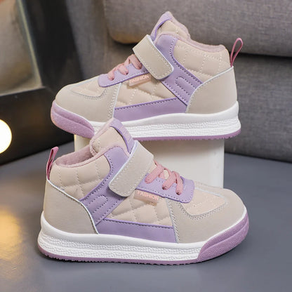 2023 Children sports Fashion shoes  winter warm walking shoes Casual sneakers for kids.