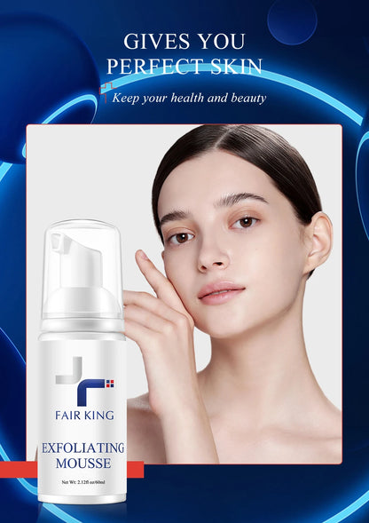 Facial Exfoliating Mousse Peeling Gel Face Scrub Deep Remove Cleaning All Skin Types Smooth Moisturizing Skin Exfoliator Cream.