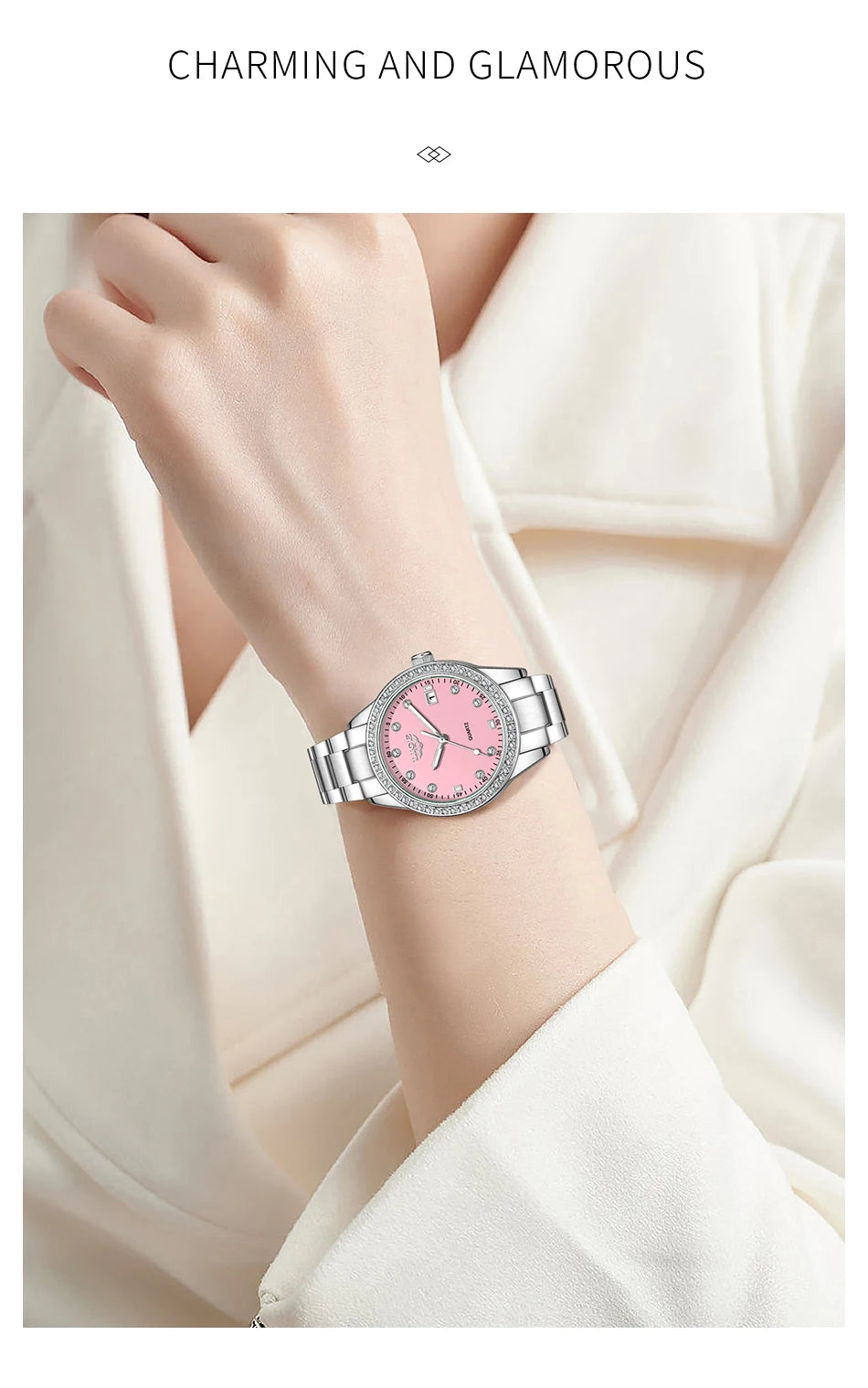 LIGE 2025 Diamond Women's Watch Fashion Elegant Quartz Wristwatches Waterproof Steel Strap Watch For Ladies Gifts Reloj Mujer.