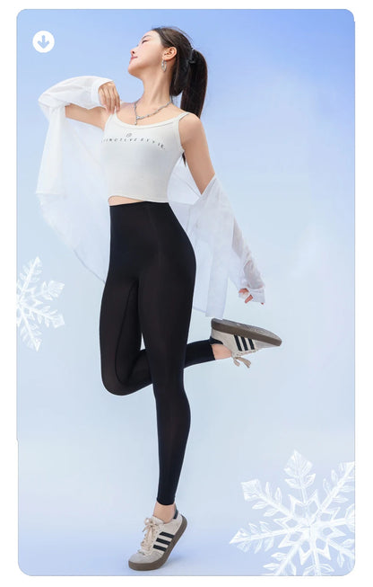 BIVIGAOS Summer Ultra-Thin Skin Sunscreen Leggings Women High Elastic Transparent Facial Mask Underwear Tight Sexy Sport Legging.