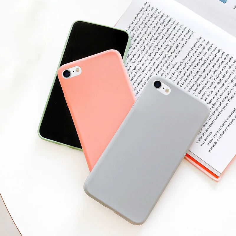 Case For iphone 7 8 SE 2020 2022 Shockproof TPU Liquid Silicone Protective Phone Back Cover for iphone SE 2020 2022 soft Case.