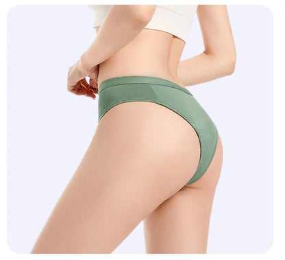 Bikini Menstrual Panties Eco-friendly Reusable Breathable Leakproof Period Underwear for Women Bamboo Fibre.
