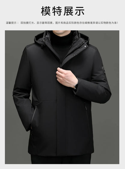 Top Grade Brand Casual Fashion Designer Warm Parka Coat Mens 2025 Newest Winter Jacket Quilted Windbreaker  Mens Clothes.